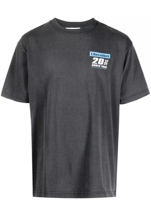 Liberaiders World Tour logo-print T-shirt - Grey