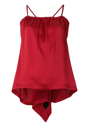 Y-3 tie-back camisole - Red