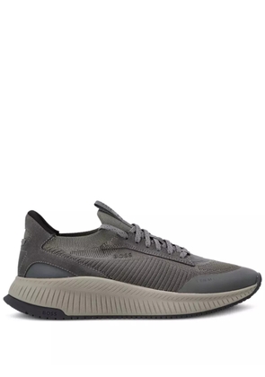 BOSS lace-up suede trainers - Grey