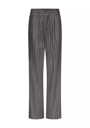 LouLou de Saison Lizzie pinstripe pleated trousers - Black