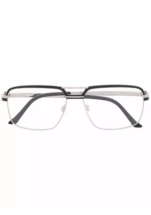 Cazal rectangle frame titanium glasses - Silver
