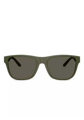 Emporio Armani logo-print sunglasses - Green