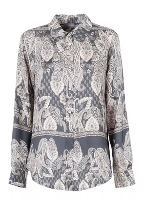 Lorena Antoniazzi paisley-print shirt - Grey