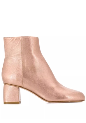 RED(V) side zip ankle boots - Pink