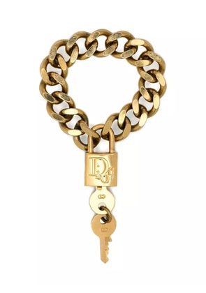 Christian Dior Pre-Owned 2000s Lock chain bracelet - Gold