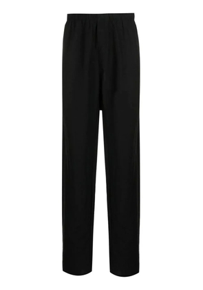 Amir Slama elasticated straight-leg trousers - Black