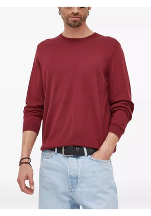 BOSS crew-neck long-sleeve sweater - Red