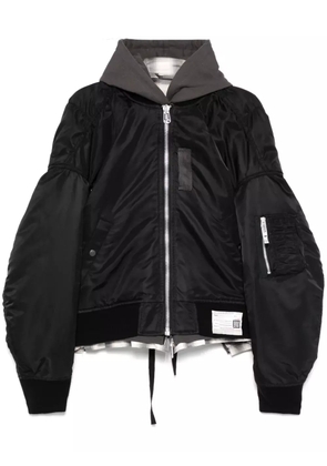 Maison MIHARA YASUHIRO layered bomber jacket - Black