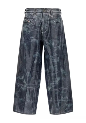 Diesel stonewashed silicone-cast jeans - Grey