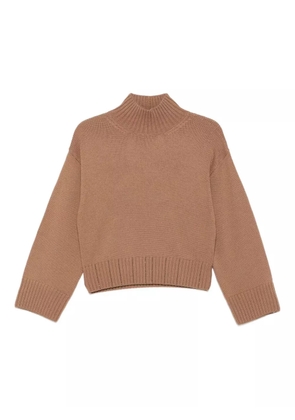 Fabiana Filippi high-neck wool sweater - Brown