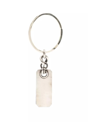 WERKSTATT:MÜNCHEN sterling silver dog tag keyring