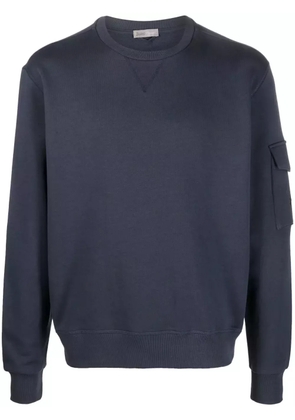 Herno flap-pocket detail sweatshirt - Blue