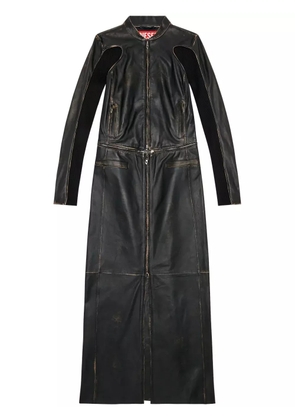 Diesel L-Tot leather maxi dress - Black