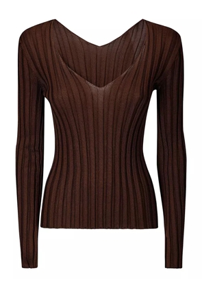 LUSSI Titti top - Brown