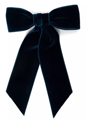 Jennifer Behr bow-detail velvet clip - Blue