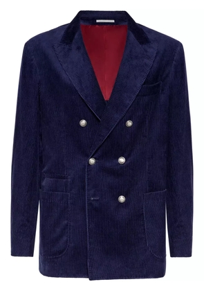 Brunello Cucinelli corduroy blazer - Blue