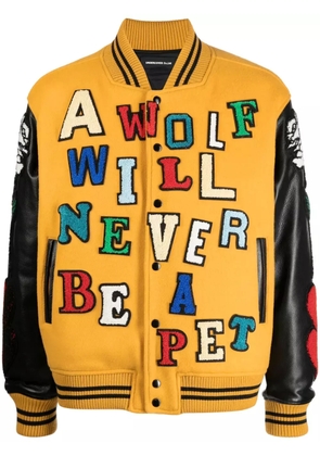 Undercover x K. Tolnoe Varsity bomber jacket - Yellow