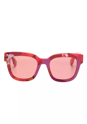 Gucci Eyewear tortoiseshell square-frame sunglasses - Red