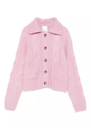 Allude cable-knit cardigan - Pink
