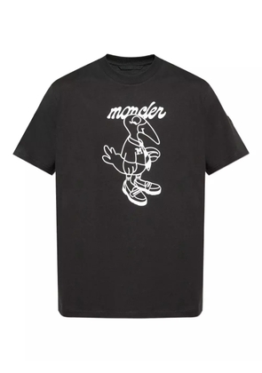 Moncler bird-print T-shirt - Black
