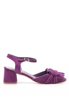 Sarah Chofakian Antonieta suede sandals - Purple