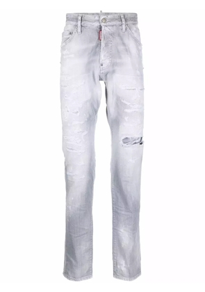 DSQUARED2 mid-rise distressed jeans - Grey