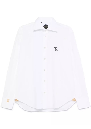 Billionaire logo-embroidered shirt - White