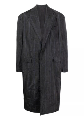 Balenciaga Prince of Wales check trench coat - Grey