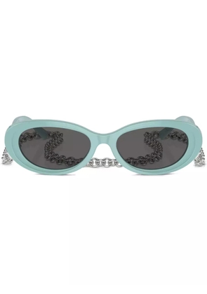 Tiffany & Co Eyewear oval-frame sunglasses - Blue