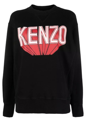 Kenzo logo-print cotton sweatshirt - Black