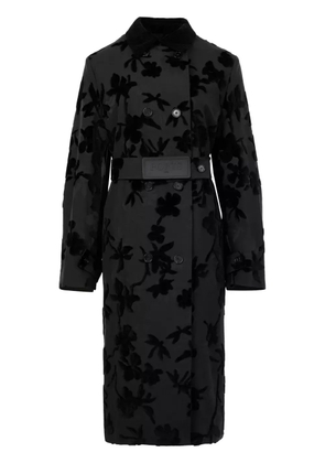 Ports 1961 floral-print trench coat - Black