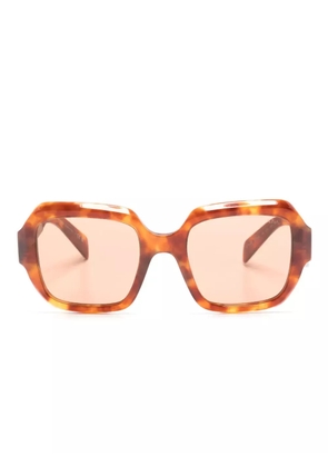 Prada Eyewear tortoiseshell oversized-frame tinted sunglasses - Brown