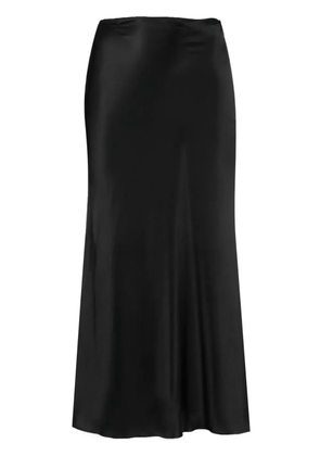 MANURÍ Patricia silk skirt - Black