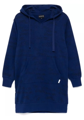 SPORT b. by agnès b. Aop hooded dress - Blue