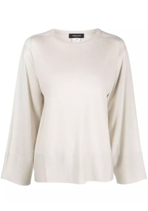 Fabiana Filippi crew-neck jumper - Silver