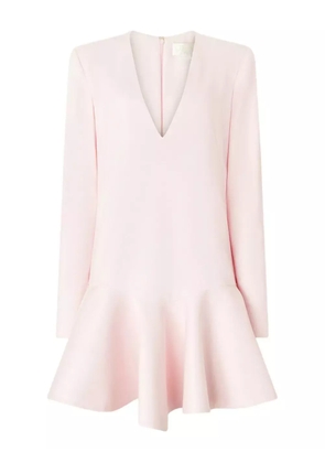 Genny v-neck peplum dress - Pink