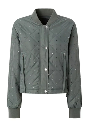 PINKO quilted embellished bomber jacket - Green