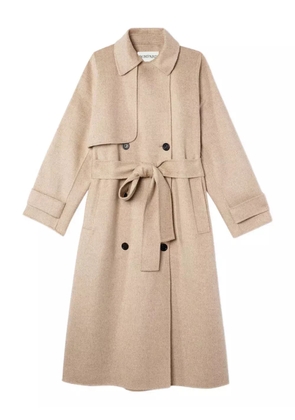 BOMPARD double-breasted belted coat - Neutrals