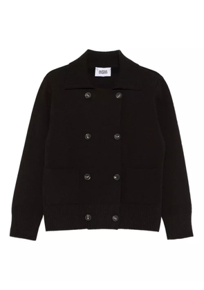 ALPHA STUDIO double-breasted patch-pocket cardigan - Black