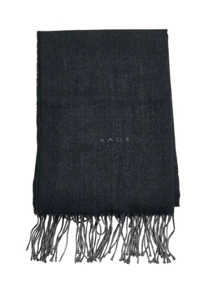 kaos fringed scarf - Black