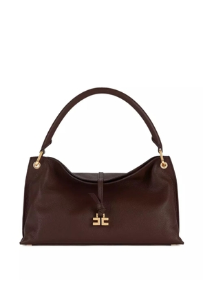 Elisabetta Franchi medium Boulevard leather tote bag - Brown