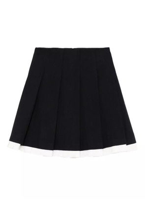 SHUSHU/TONG wool pleated skirt - Blue