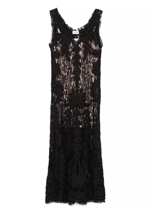 P.A.R.O.S.H. lace maxi dress - Black