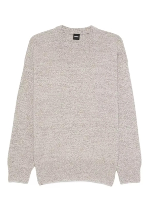 BOSS speckled wool sweater - Neutrals