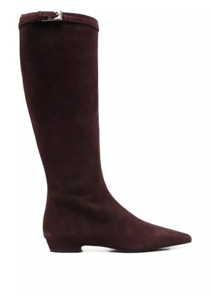 Roberto Festa buckle-fastening suede boots - Red