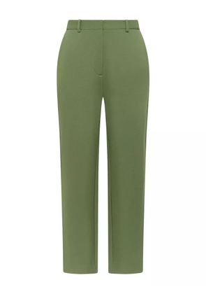 MALIPARMI concealed-fastening trousers - Green