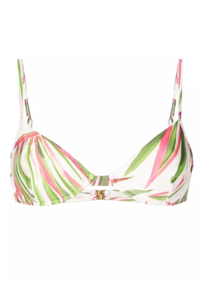Lenny Niemeyer abstract-print triangle-cup bikini top - Green