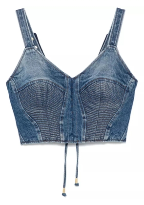 Murmur denim corset top - Blue