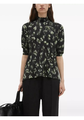 Christian Wijnants Thandi high-neck floral-print top - Black