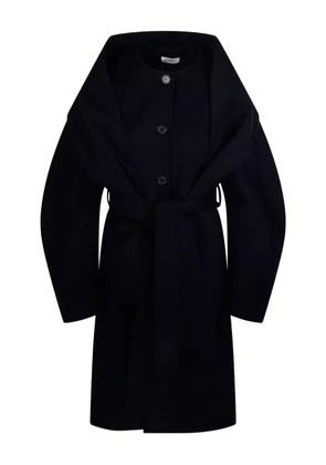 P.A.R.O.S.H. balloon-sleeve belted coat - Black